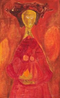 Felipe Orlando - Frau mit Hut.