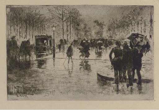 Felix Buhot - Le Retour des Artistes (B. 125)