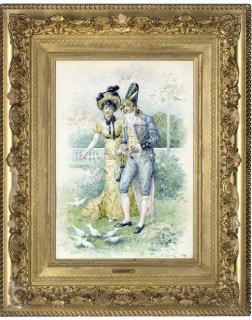 Félix Courché - A lovers stroll