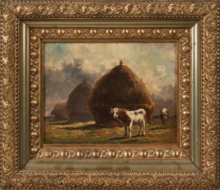 Felix Dominique de Vuillefroy - Cows And Haystacks