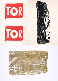 Felix Droese - Konvolut von 4 Holzschnitten.