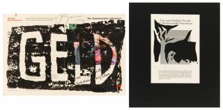 Felix Droese - Konvolut von zwei Papierarbeiten.