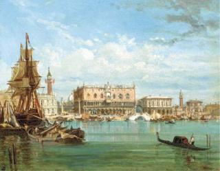 Félix-François-Georges-Philibert Ziem - Il Bacino di San Marco, Venezia