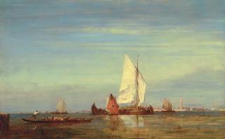 Félix-François-Georges-Philibert Ziem - La Pêche Au Large De Burano