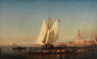 Félix François Georges Philibert Ziem - Le bassin de Saint Marc