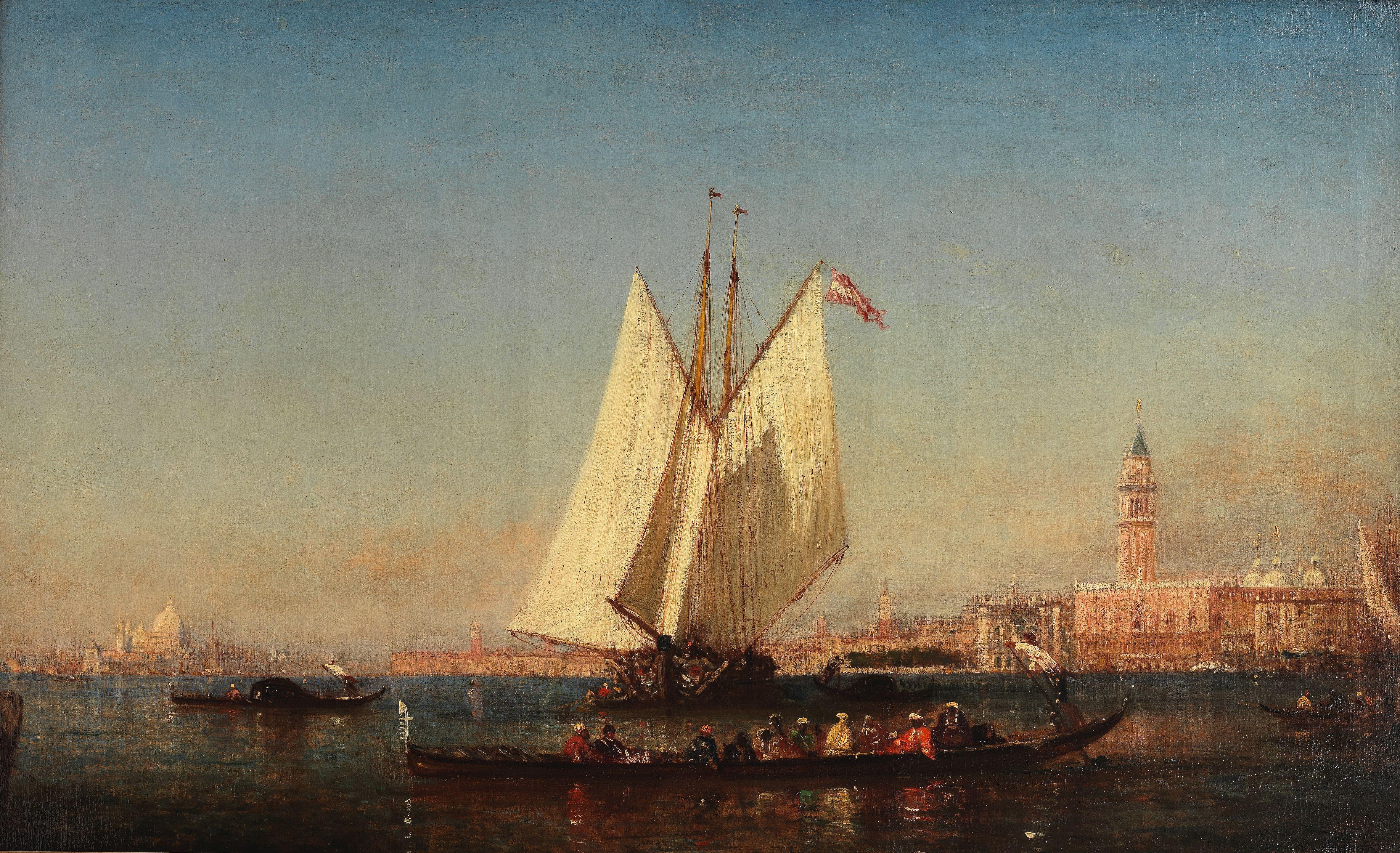 Félix François Georges Philibert Ziem - Le bassin de Saint Marc