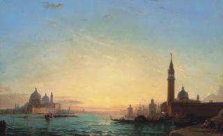 Félix-François-Georges-Philibert Ziem - San Giorgio Maggiore et Santa Maria de la Salute