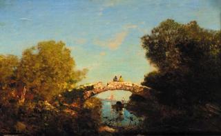 Félix François Georges Philibert Ziem - San Giorgio Maggiore, Venice, seen from an island in the lagoon