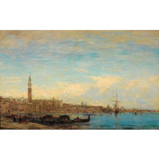 Félix-François-Georges-Philibert Ziem - Vue De Venise, Lumière Du Matin