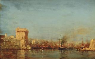 Félix Francois Philibert Georges Ziem - Marseille harbour