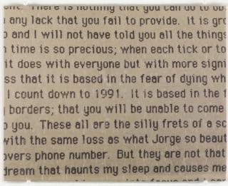 Felix Gonzalez-Torres - Untitled (Lover\'s Letter)