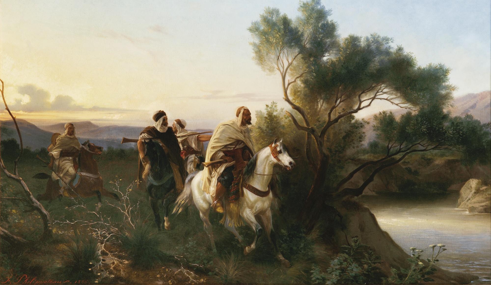 Félix Henri Emmanuel Philippoteaux - French the Arab Scouts