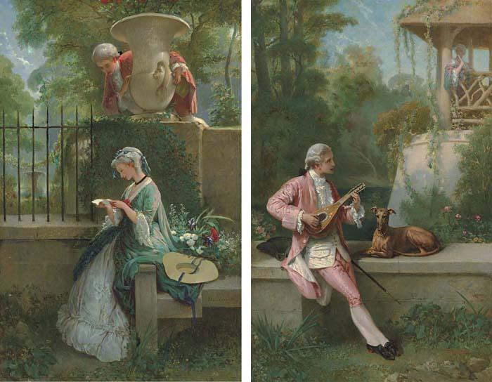Felix-Henri Giacomotti - The Courtship