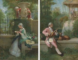 Felix-Henri Giacomotti - The Courtship