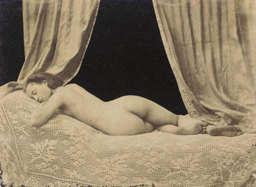Felix Jacques Antoine Moulin - Nu féminin allongé, Amélie