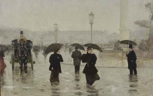 Félix Janse - Promenade sur la Place de la Concorde