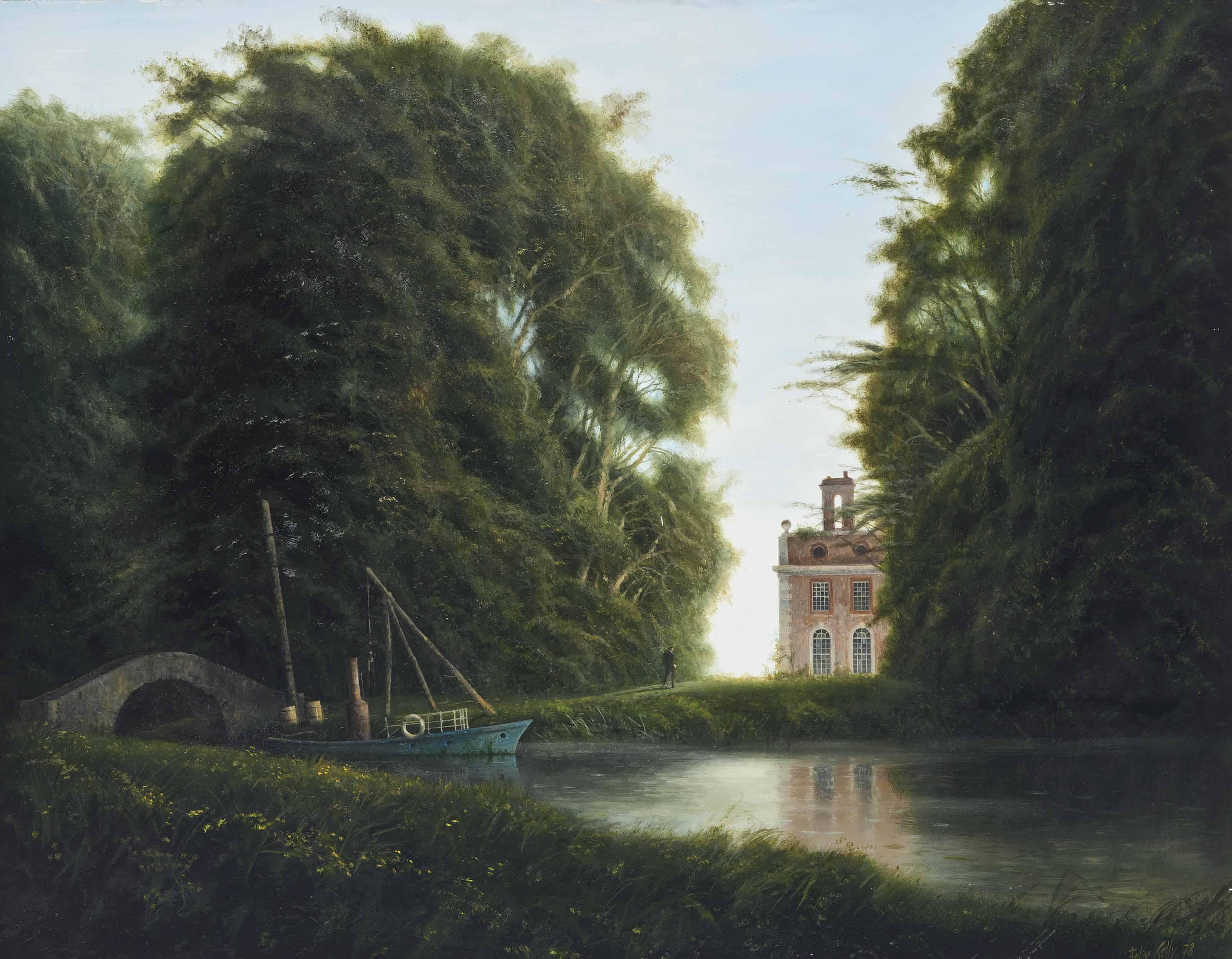 Felix Kelly - Canal through the park