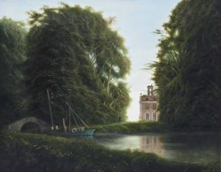 Felix Kelly - Canal through the park