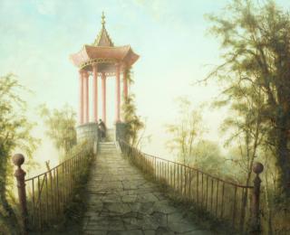 Felix Kelly - Chinese Bridge, Tsarskoe Selo