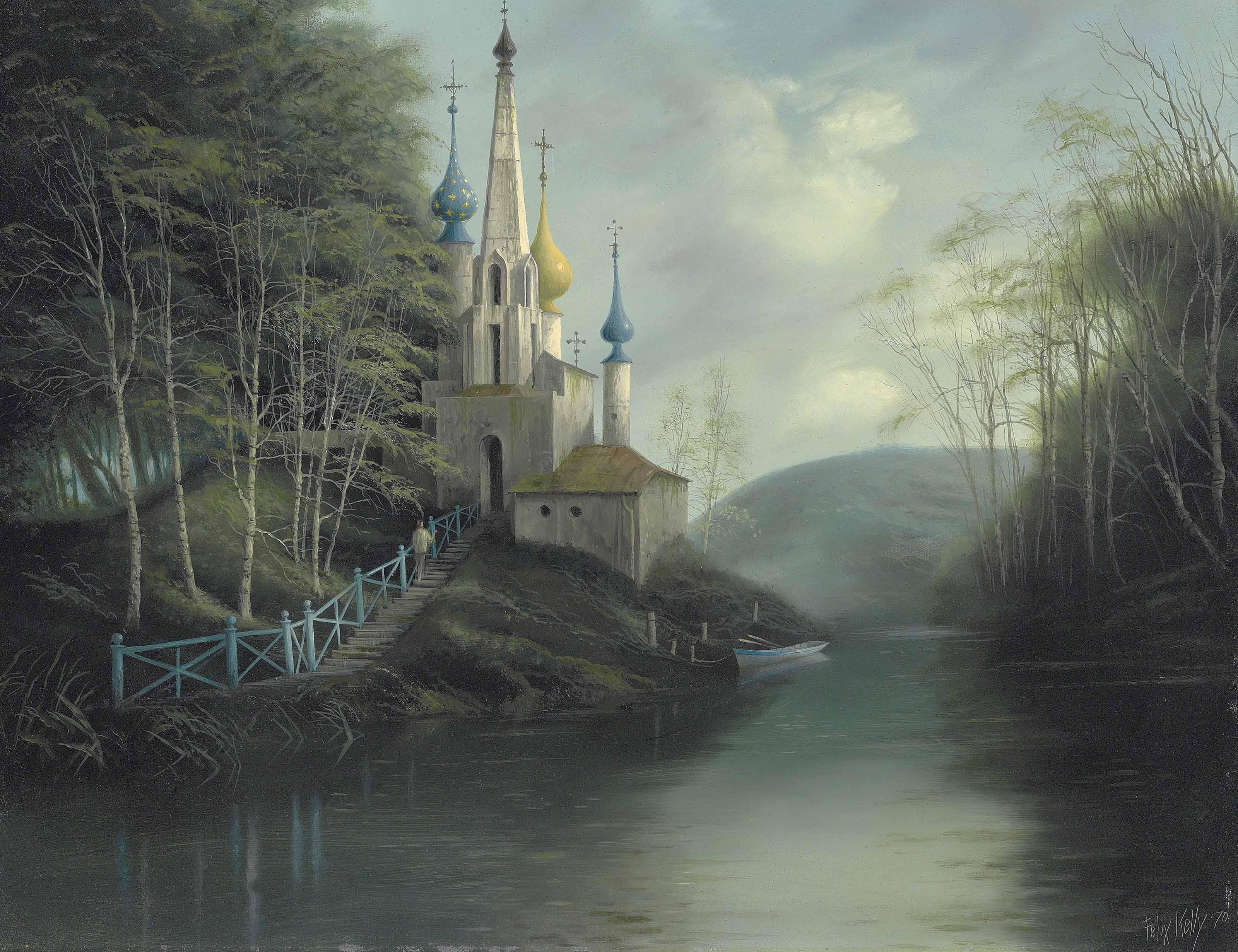 Felix Kelly - Country Church