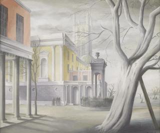 Felix Kelly - Figures in a street