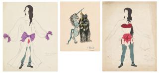 Félix Labisse - Maquettes de costumes pour \