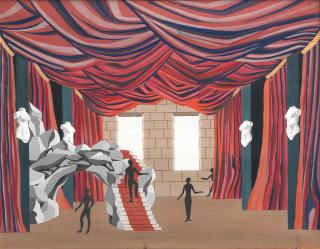 Félix Labisse - Projet de décor pour \'La symphonie fantastique\'