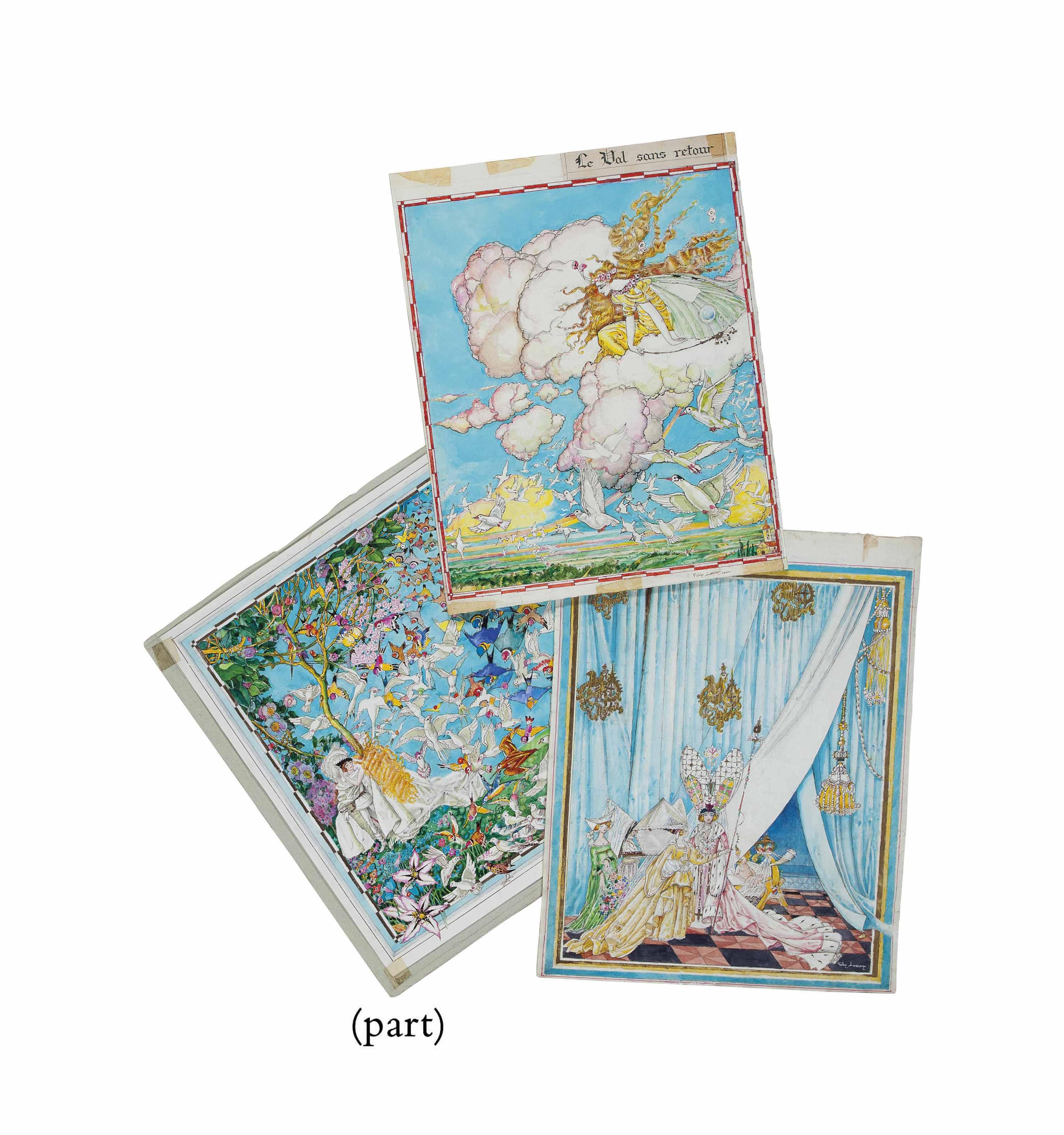 Felix Lorioux - A group of illustrations for Children\'s books