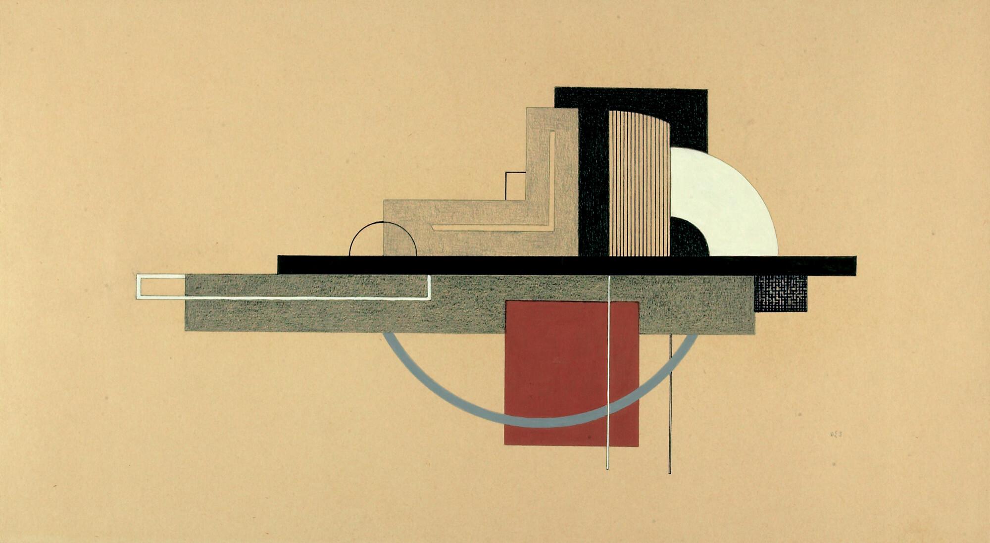 Félix Lucien Aimé del Marle - Abstrakte Komposition.