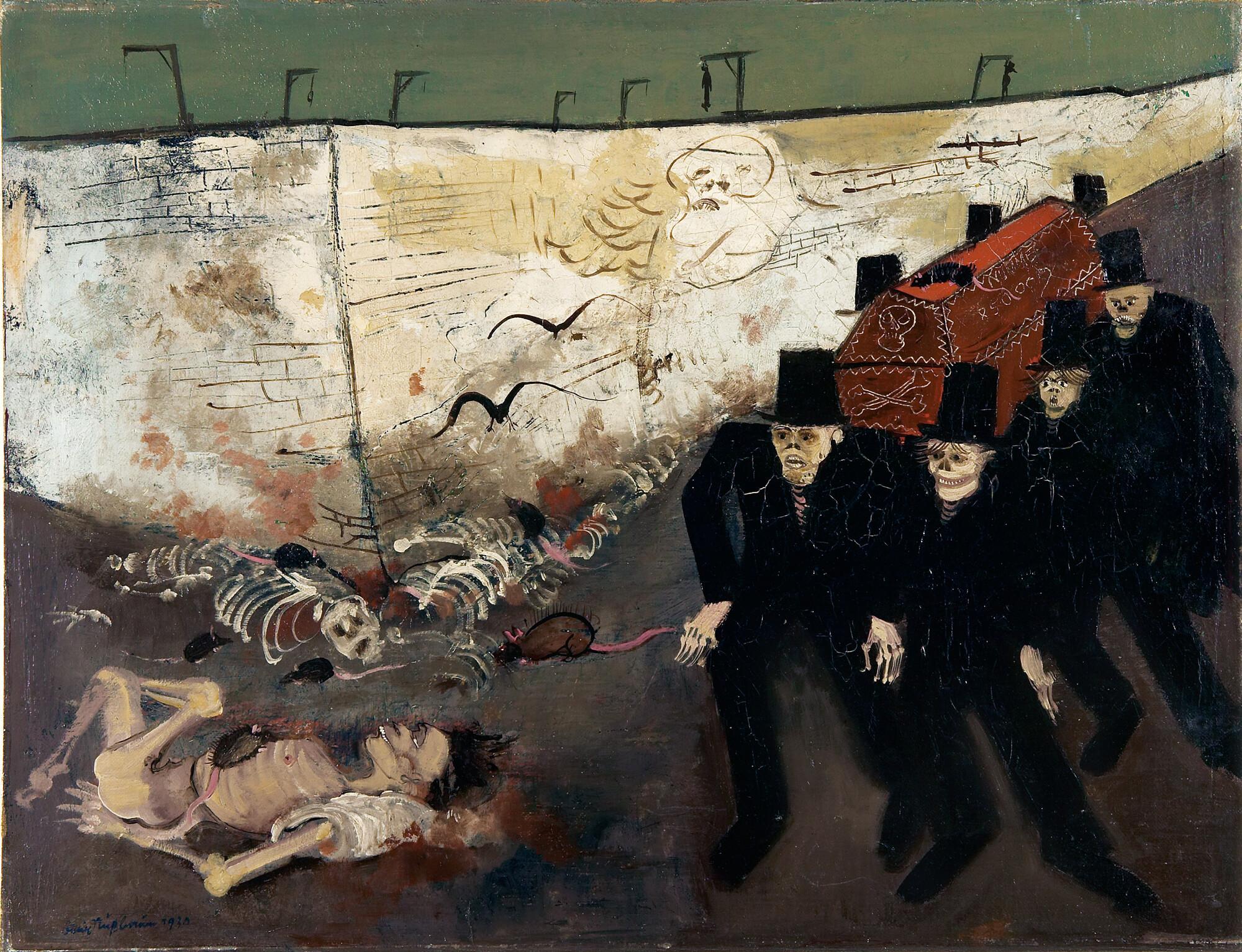 Felix Nussbaum - Tanz an der Mauer (Sargträger).