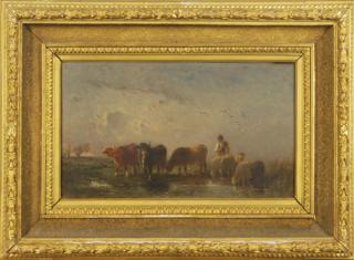 Félix Saturnin Brissot De Warville - Shepherd watering his flock