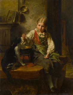 Felix Schlesinger - Feeding the cat