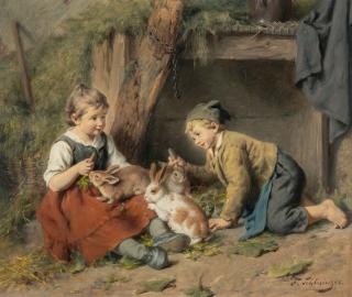 Felix Schlesinger - Im Kaninchenstall