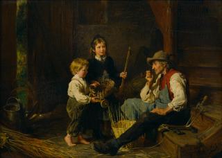 Felix Schlesinger - The basket weaver\'s apprentices
