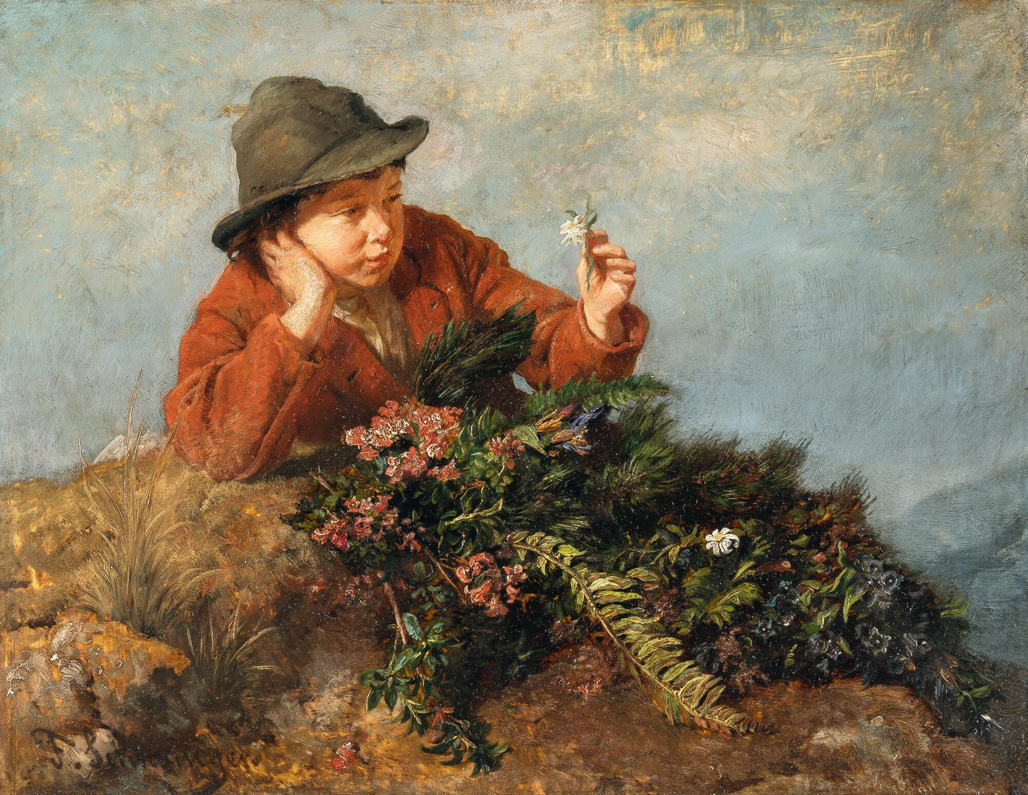 Felix Schlesinger - Verträumter Almbub mit Edelweiß