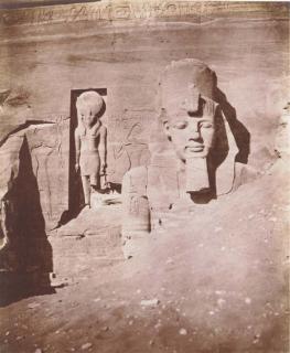 Félix Teynard - Nubie. Abou-Sembil. Grand Spéos - Sculptures Décorant L\'Entrée Et Partie Supérieure D\'Un Colosse, 1851-1852