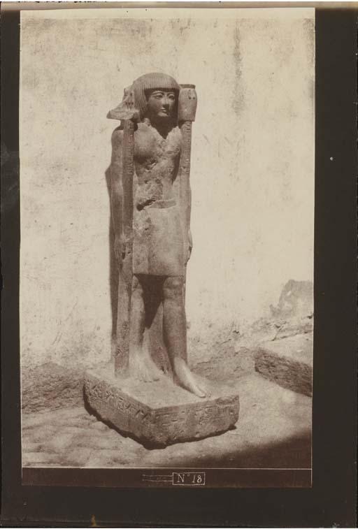 Felix Teynard - Statue Belonging To Doctor Cuny. Assiut (Lycopolis)., 1851-52
