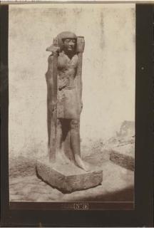 Felix Teynard - Statue Belonging To Doctor Cuny. Assiut (Lycopolis)., 1851-52