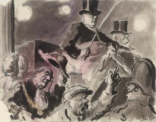 Felix Topolski - The Lord Mayor\'s banquet at the Mansion House