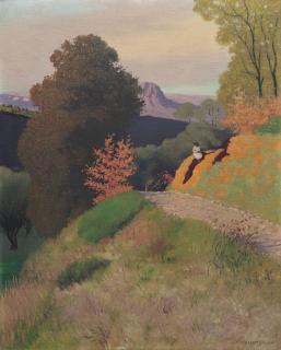Félix Vallotton - Environs de Cagnes le soir