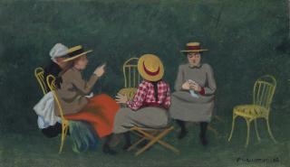 Félix Vallotton - Fillettes au Bois de Boulogne ou Le Jardin