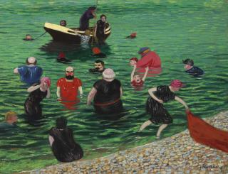 Félix Vallotton - La baignade à Etretat