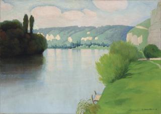 Félix Vallotton - La Seine près Les Andelys, matin soleil