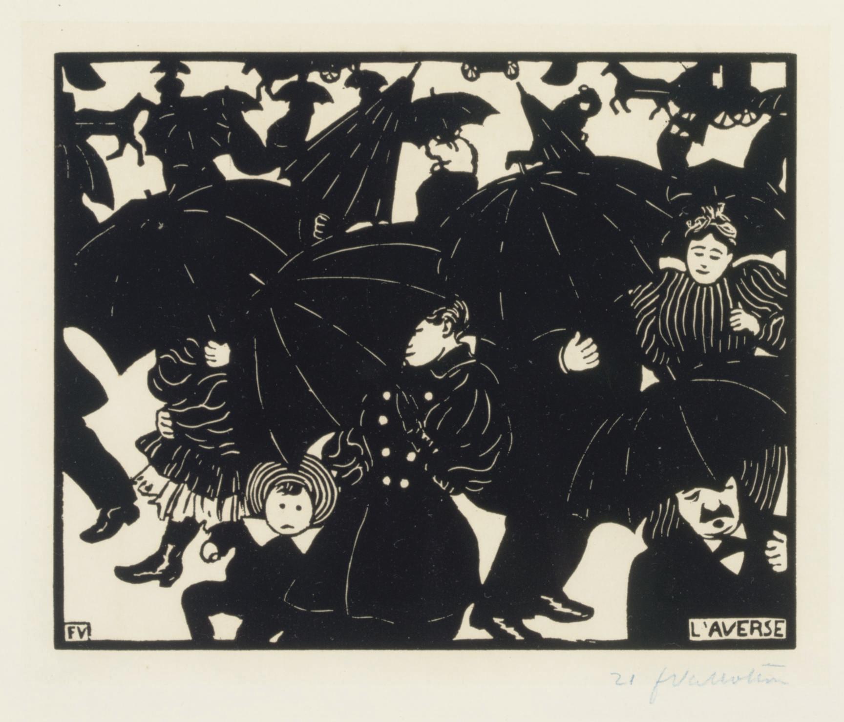 Felix Vallotton - L\'Averse (Vallotton & Goerg 149A)