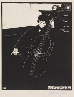 Félix Vallotton - Le Violoncelle (Instruments de musique I)