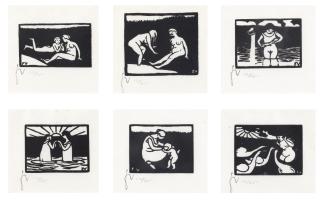 Félix Vallotton - Les Petites Baigneuses The Small Bathers