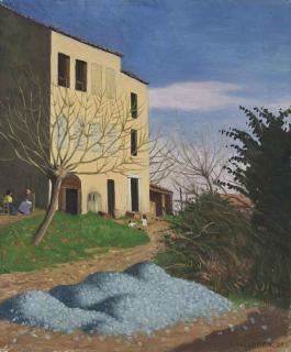 Félix Vallotton - Maison au soleil, cailloux bleus, 1920