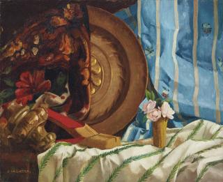 Felix Vallotton - Nature morte au plat d\'étain, um 1887