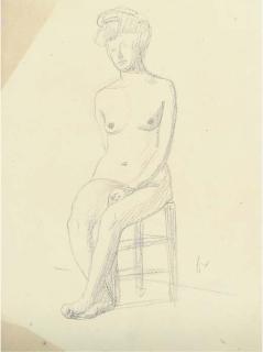 Félix Vallotton - Nu Assis