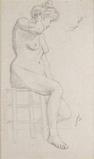 Félix Vallotton - Nu assis